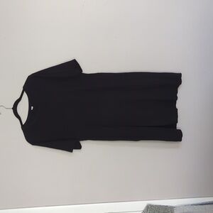 Old Navy Black Fitted Crew-Neck Short-Sleeve Tee Dress Size XL